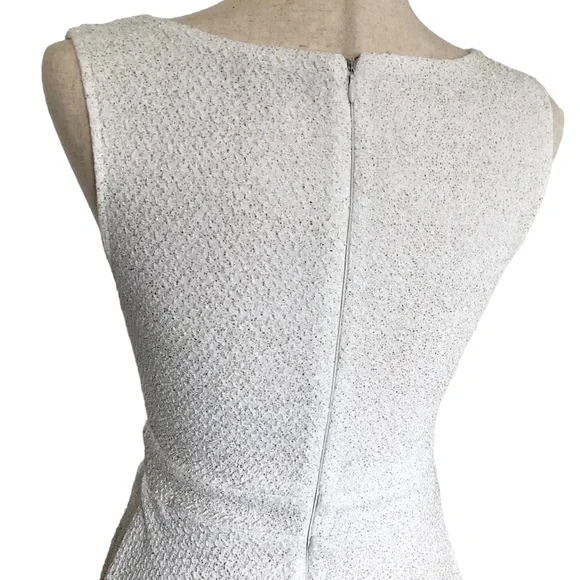 Altar’d State Women’s Sleeveless Scallop V-Neck Knit Skater Dress, White Small - Picture 5 of 11